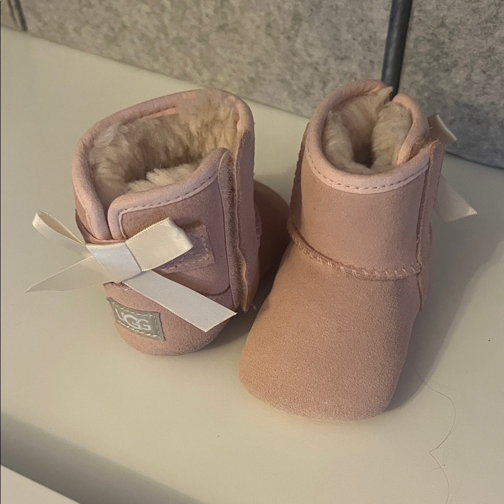UGG Blush Baby Boots with Bow